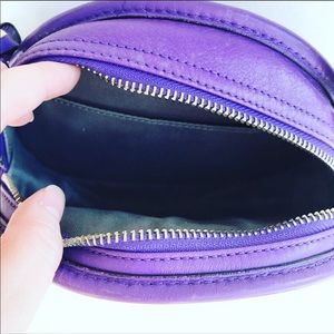 Coach Purple Leather Mini Crossbody